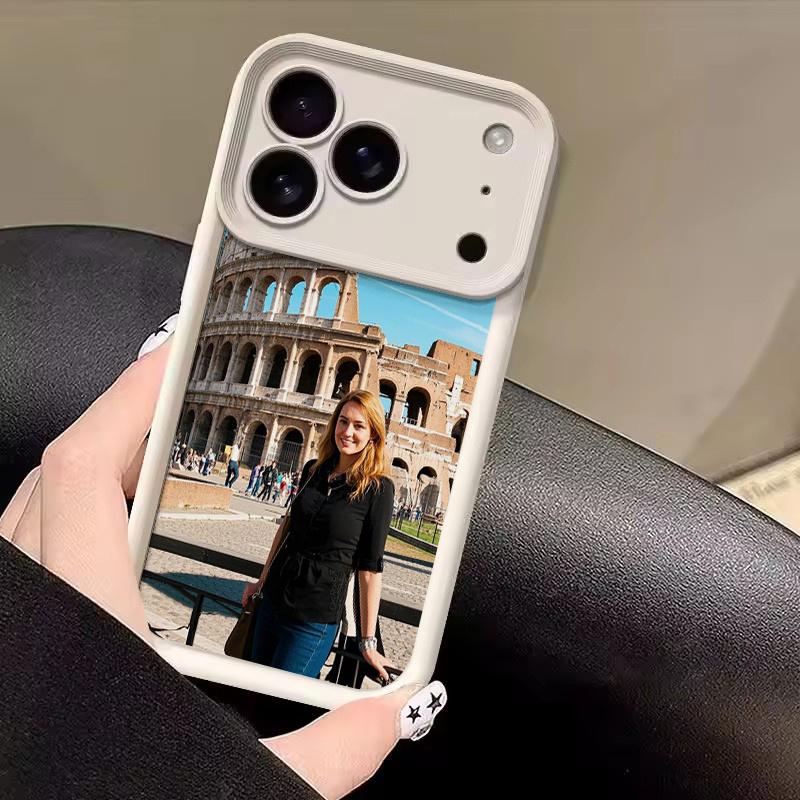 Phone case: DIY customized heart photo shockproof phone case, suitable for the back cover of iPhone 17/16/15/14/13/12/11 Pro Max/Xs Max/X/17 AIR phones