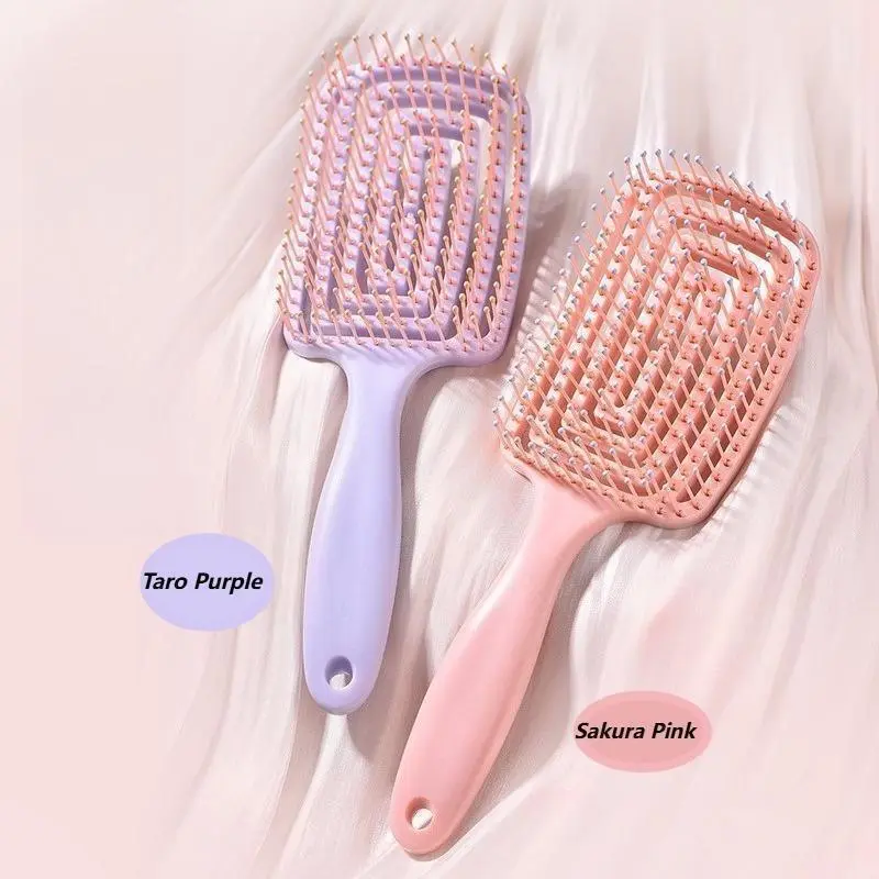 Ergonomic Hair Comb for Detangling, 2-in-1 Scalp Massage Brush for Stress Relief and Hair Styling, Compact & Lightweight, Daily Care, Ergonomically Designed, Portable shoe