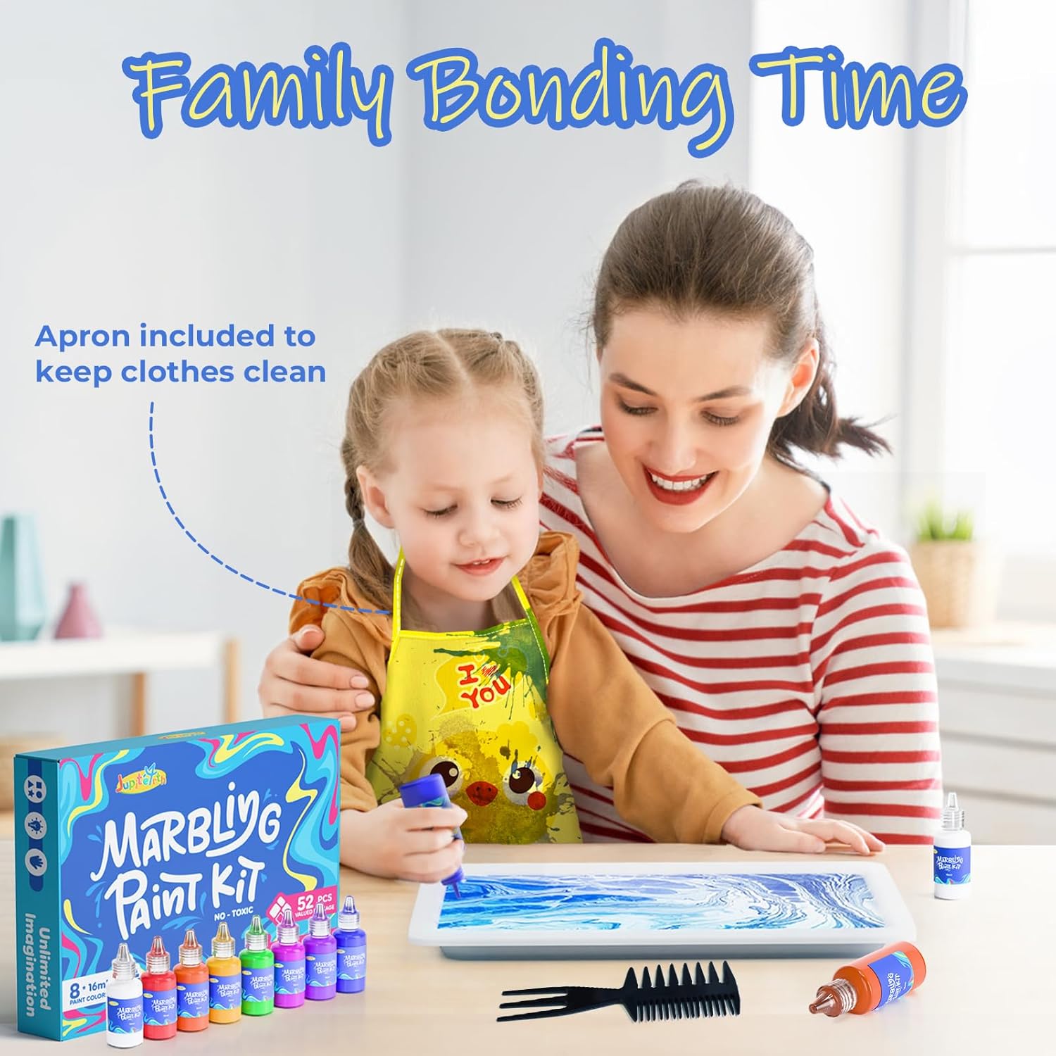 12/8 Colors Water Marbling Paint Kit, Arts and Crafts for Girls & Boys, Art Supplies for Kids Ages 3-5 4-8 8-12, Marbling Paint for DIY Crafts, Thanksgiving, Christmas and Birthday Gifts