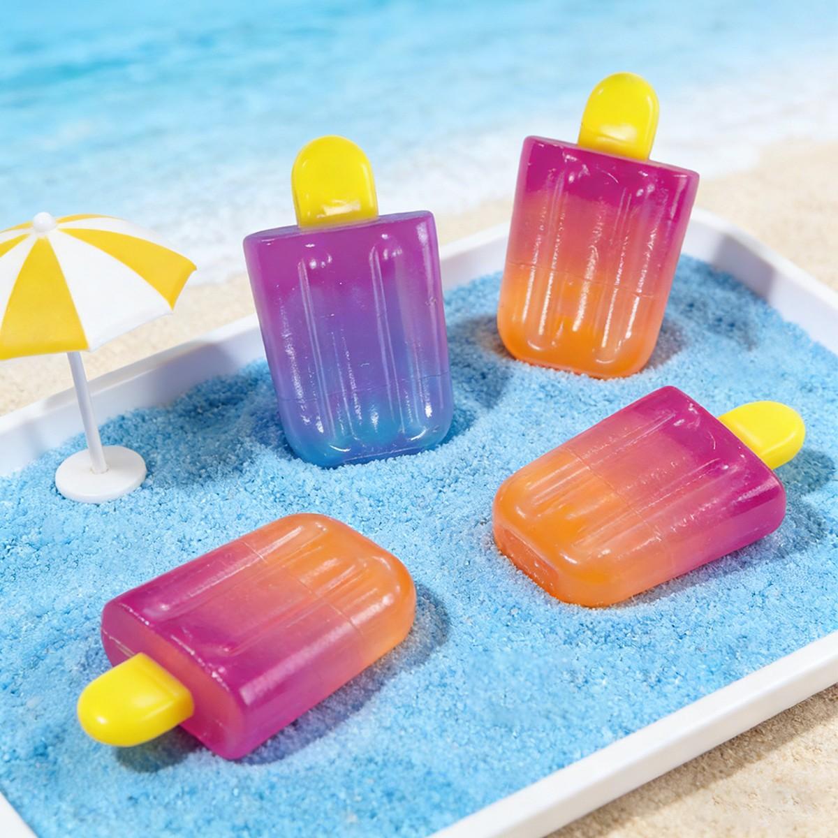 Soft Gel Ice Cream Stress Relief Toy, Squeeze Toy, Summer Ice Cream Shape, Relaxing Toy, Novelty Gift, Birthday Party Favors