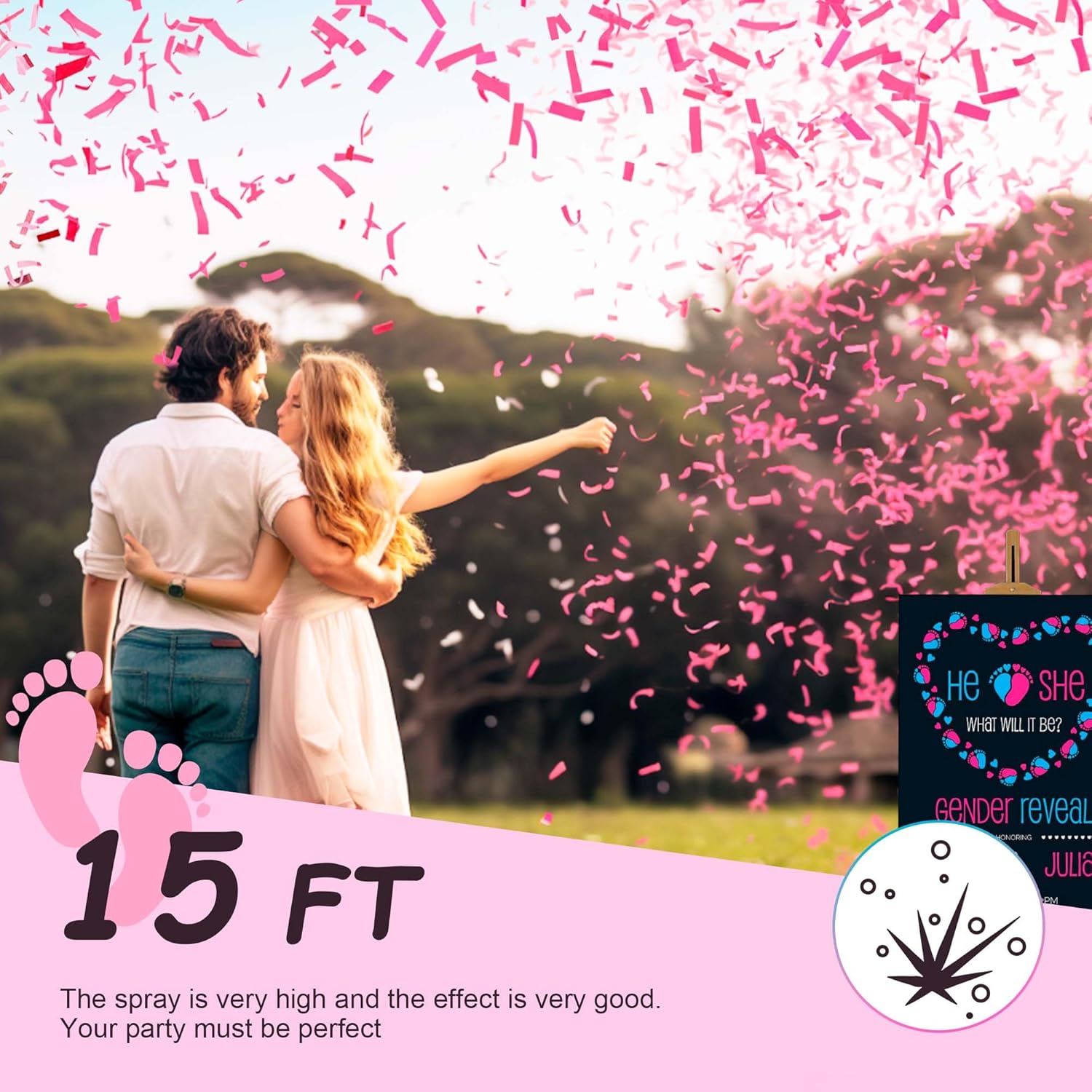 6 Pack  Confetti Cannon | No  Confetti Poppers | Ideal for  Girl  Decoration (6 )