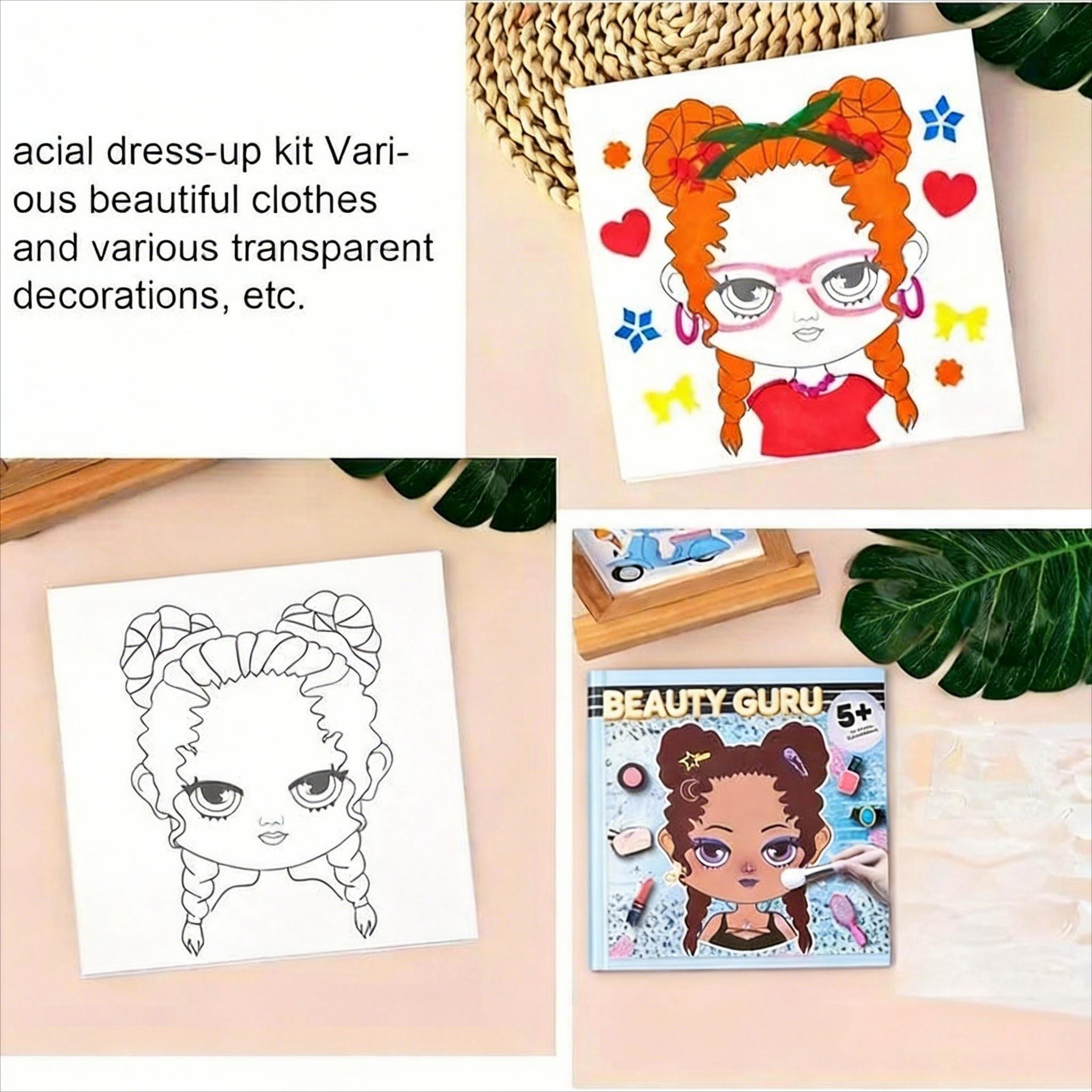 Creative Makeup Sticker Coloring Book, Learn Makeup Skills, Develop Aesthetic Sense, Enjoy DIY Beauty Fun!