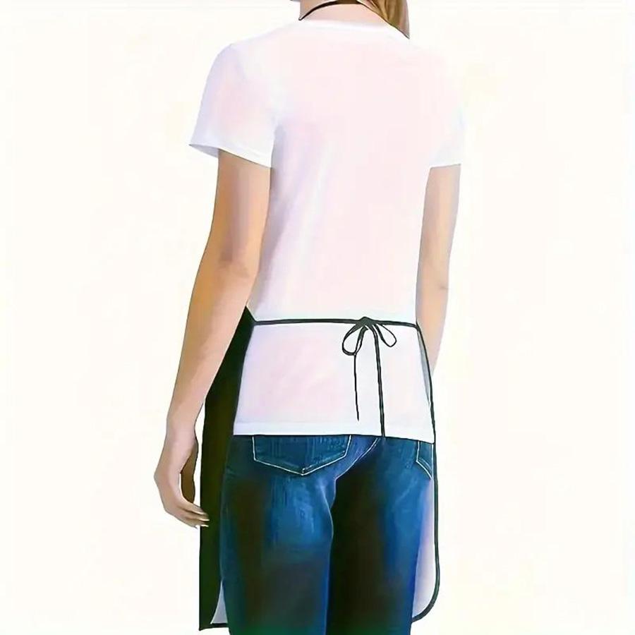 Unisex Leopard Print Apron, Durable Polyester Material, Ideal for Cooking, BBQ, Gardening, Painting, Manicure, Indoor & Outdoor Use