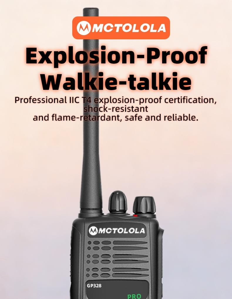 GP-328 dustproof and explosion-proof 10W high-power communication, 6000mAh large capacity battery with long battery life, suitable for industrial two-way radio walkie talkies in chemical plants, refineries, and natural gas plants GP-328 dustproof and explosion-proof 10W high-power communication, 6000mAh large capacity battery with long battery life, suitable for industrial two-way radio walkie talkies in chemical plants, refineries, and natural gas plants