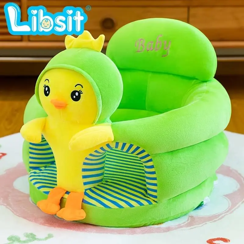 Cartoon Style Baby Learning to Sit Pillow Baby Sofa Chair Floor Seat Baby Sit Me Up Floor Seat Baby Learn Sitting Support Seats for Babies Cute Seat Cushion Toddler Sit Up