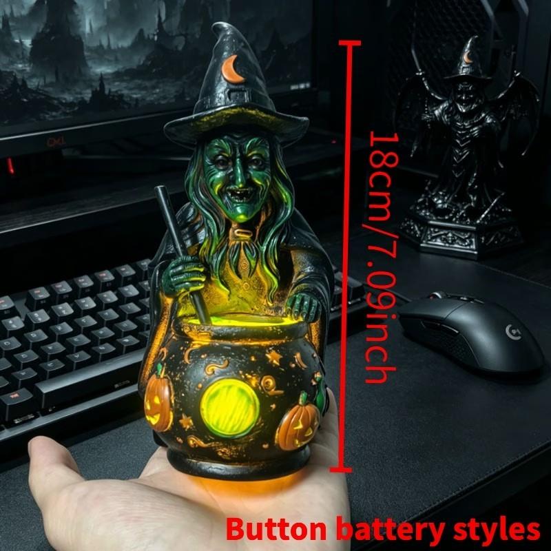 Witch/Ghost Desktop Lamp for Indoor Bedroom, Living Room & Office, Home Decor, Decorative Light, Decoration Lamp, Bedside Table Light, Spooky Halloween Gift, Elegant Design #GLOBAL PICKS