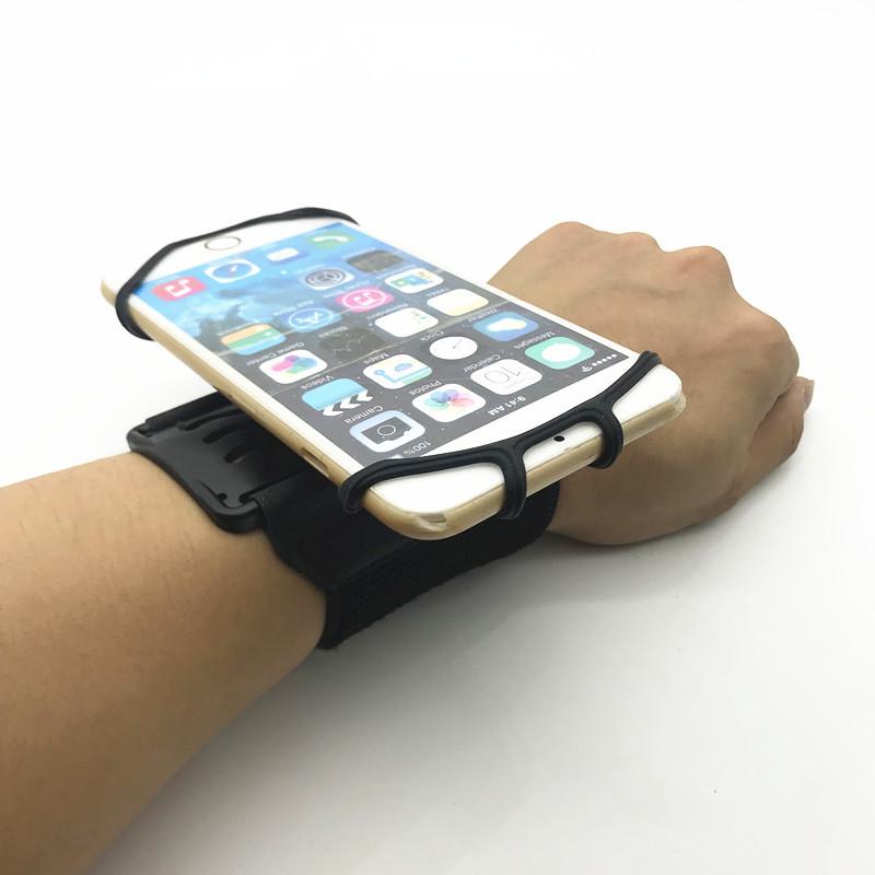 360° Rotating Sports Armband Phone Holder, Hands Free Wrist Mount for Running, Fitness & Delivery Work
