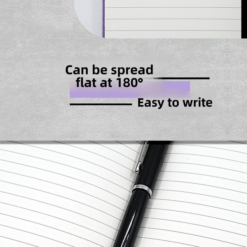 1 A5 notebook with horizontal lines, simple strap diary, high aesthetic value planner notebook