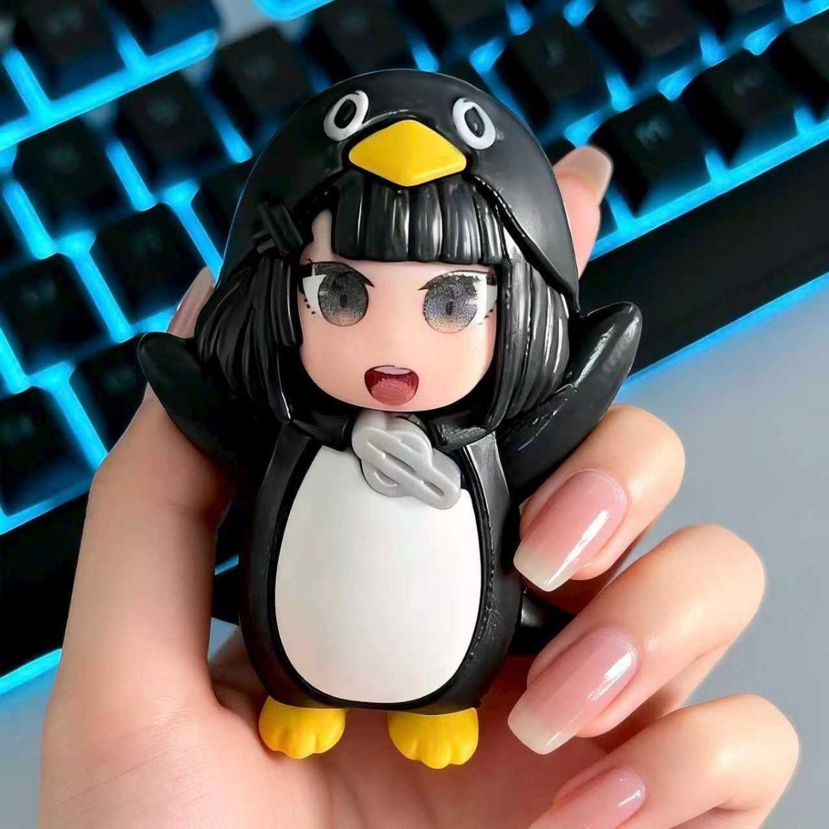 Arknights Endfield Penguin Administrator Statue Toy Gugu Gaga Cartoon Penguin Doll Home Decor Kids Holiday Surprise Present