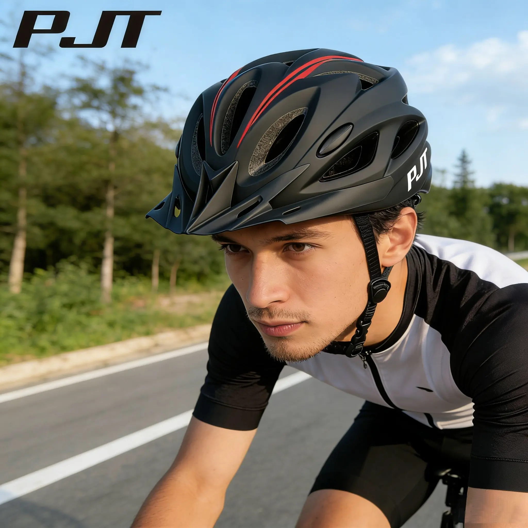 Ultra-Light Bicycle Helmet PC+eps, Ventilated Helmet with Sunshade, Integrated Safety Cap, Bike Accessories, Cycling Accessory, 1pc