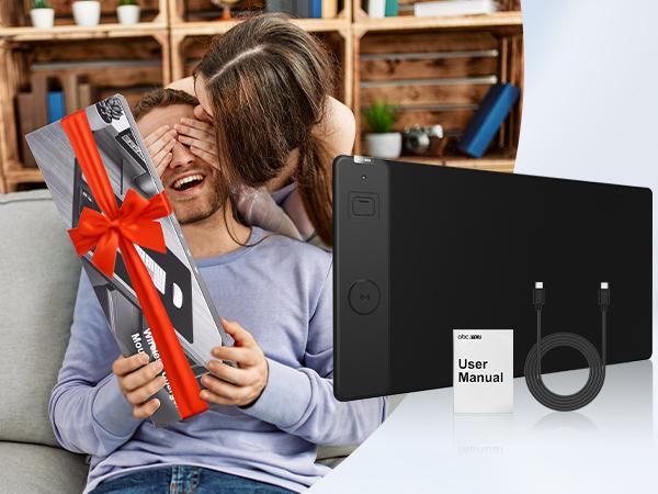 XXL Wireless Charging Mouse Pad 31.5"x15.8" Large Desk Mat for Laptop Keyboard Waterproof Smooth Surface Non-Slip Base Black Office PC Gaming Mat