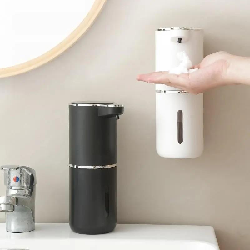 Automatic Wall-Mounted Soap Dispenser with Infrared Sensor, Foam and Hand Sanitizer Machine, USB Charging, Home Bathroom Hygiene Accessory