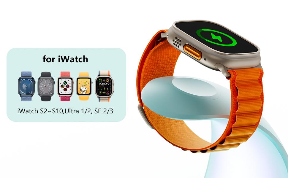 4 in 1 Wireless Charging Station LED RGB light for Apple Magnetic Wireless Charger Stand for iPhone 12-16series/Watch,Airpods/Airpod Pro (no plug)