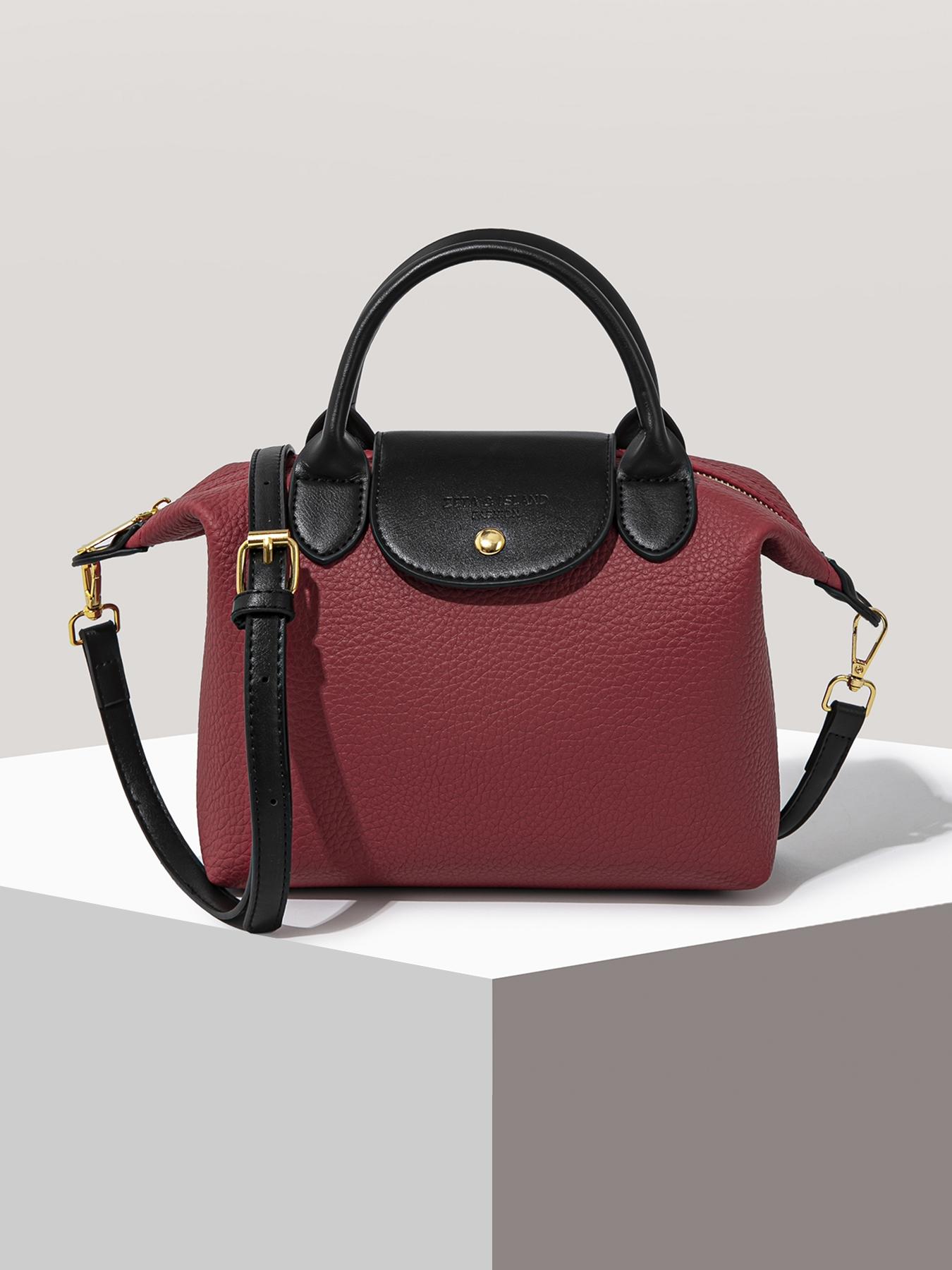 Women's Elegant Solid Color Handbag, Fashionable PU Leather Zipper Shoulder Bag for Daily Use, 2025 Fall & Winter Trendy High-quality Commuting Bag, Versatile PU Tote Satchel, Commuter Bag, Crossbody Shoulder Handbag
