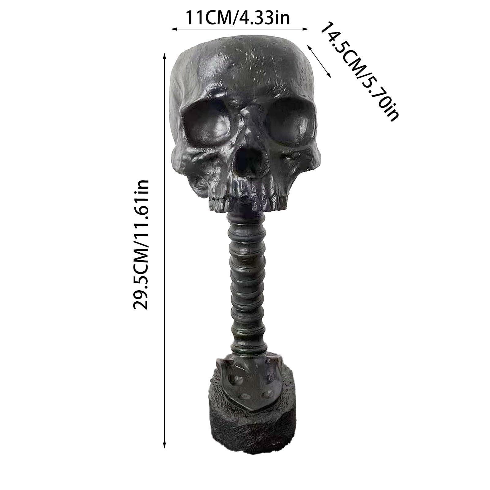 Gothic Spine Skull Planter, Halloween Garden Decor, Resin Craft Ornament, Handmade Gothic Flower Pot, Unique Outdoor Decoration