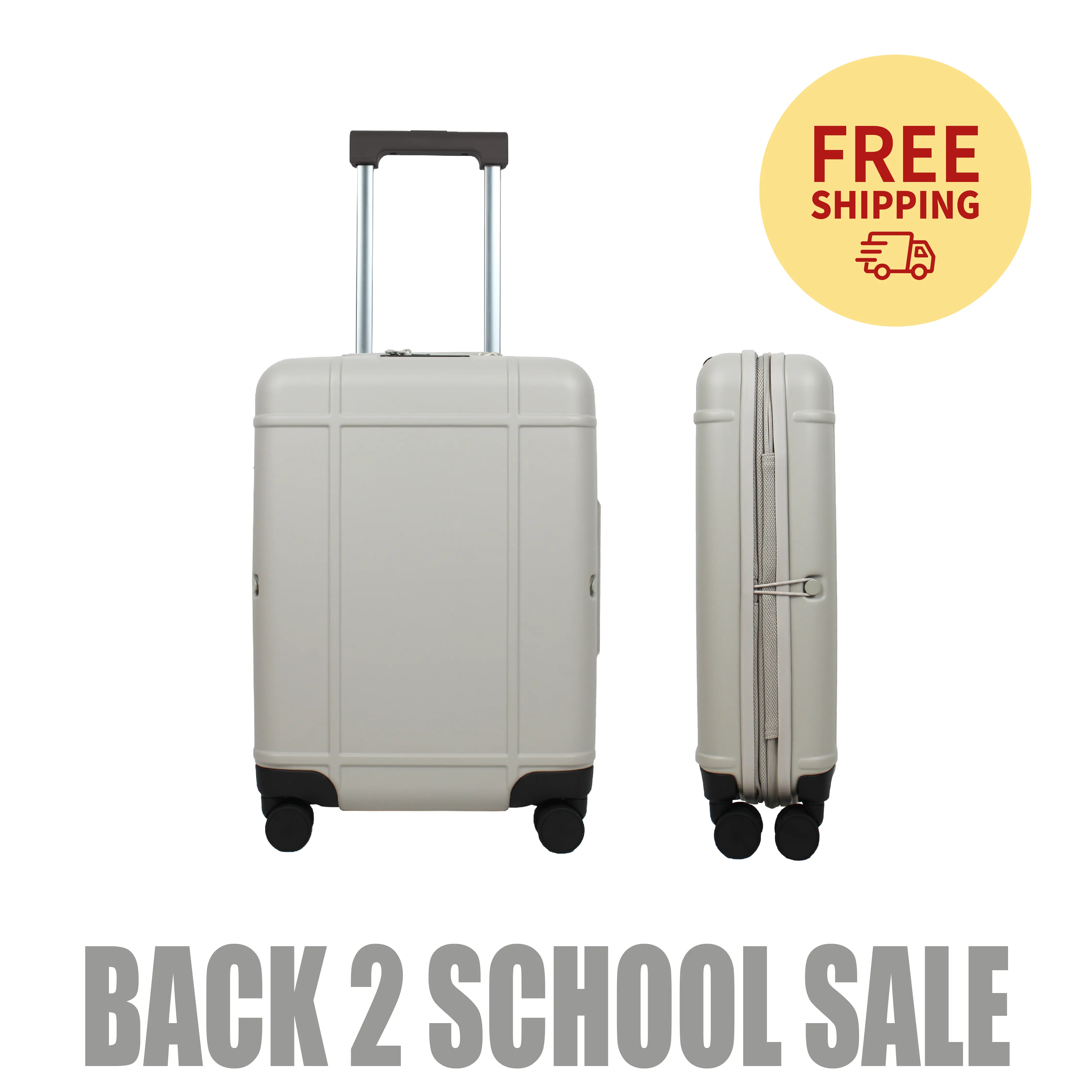 AEROARTLY Premium Collapsible Carry-On Luggage, Foldable Suitcase with Spinner Wheels, TSA Lock, Airline Approved, 20 Inch Travel Duffels