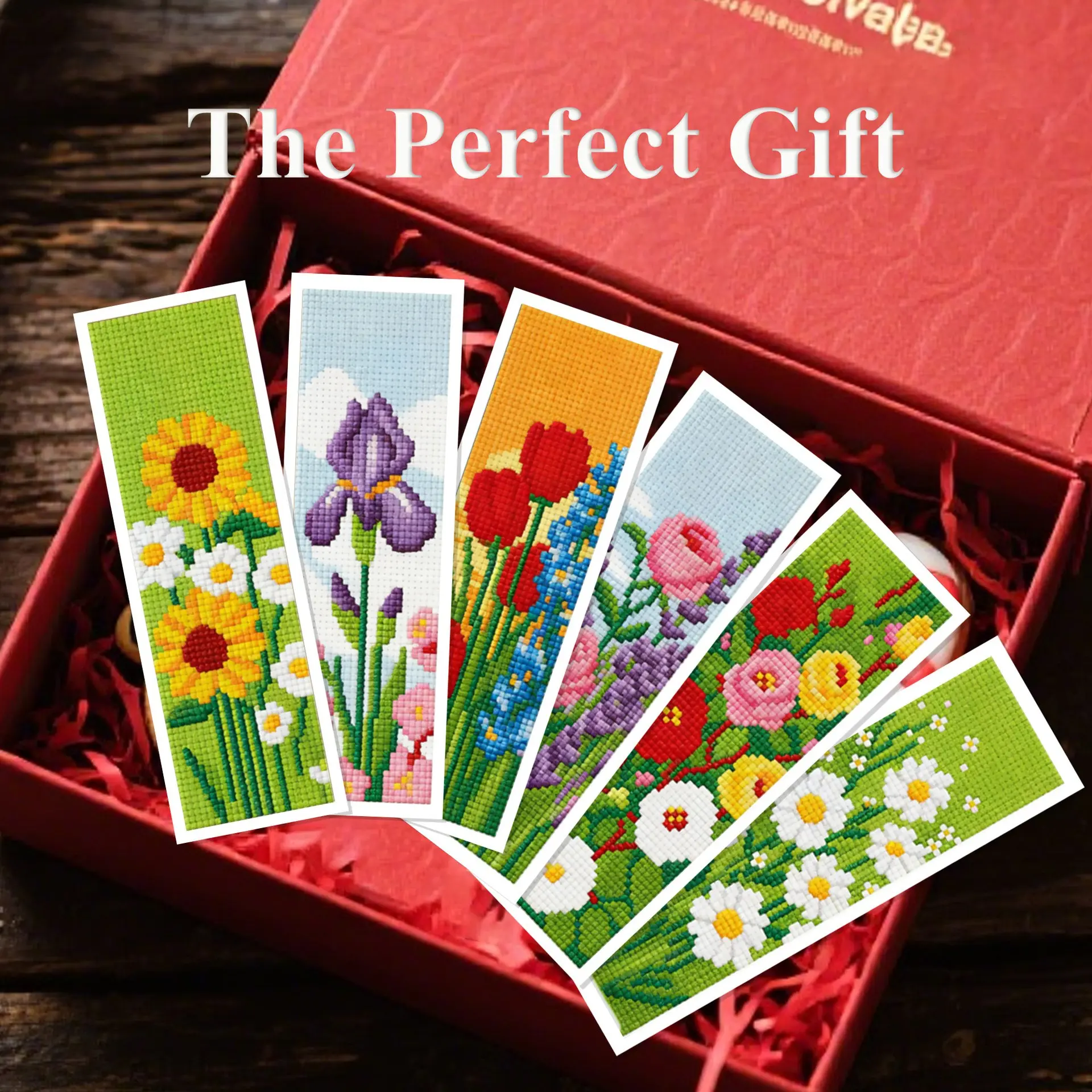 DIY Personalized Embroidery Bookmark Set, Handmade Craft Bookmarks, High-End Small Cross Stitch, Creative Stationery Gift