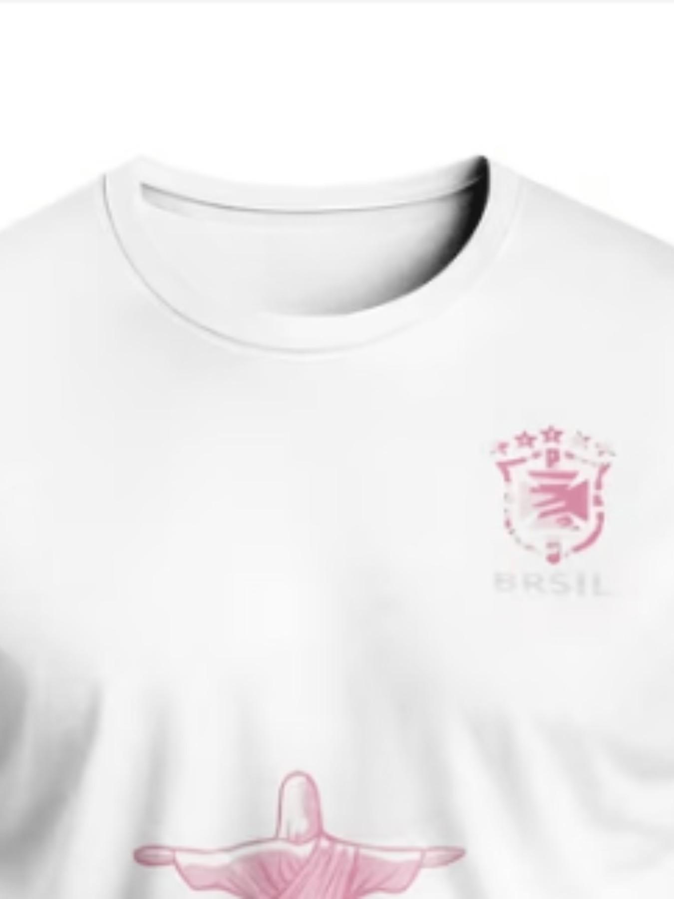 Brazilian Style Men's Soccer Jersey and T-Shirt, Comfortable Breathable Outdoor Sports T-Shirt, Sporty Slim-Fitting Jersey, Geometric Pattern