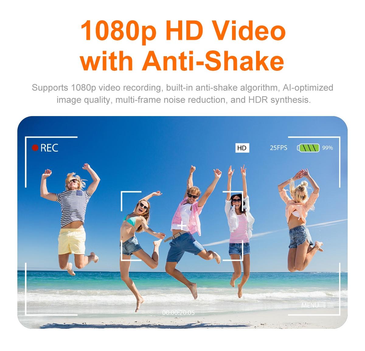 wearable smart camera glasses, Multifunctional smart glasses; 8MP HD first-person video recording; one-click audio recording; AI real-time translation and interpretation; Bluetooth; WiFi; 290mAh battery; includes functional lenses