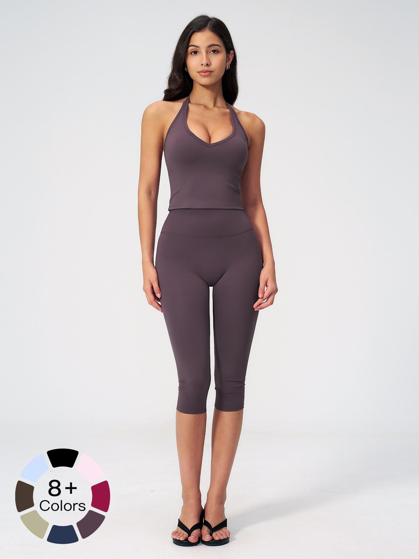 Women's Casual Commuter Tank Top Sports Set, High Stretch Activewear, Slim Fit Yoga, Comfortable and Stylish, Perfect for Daily Wear and Exercise