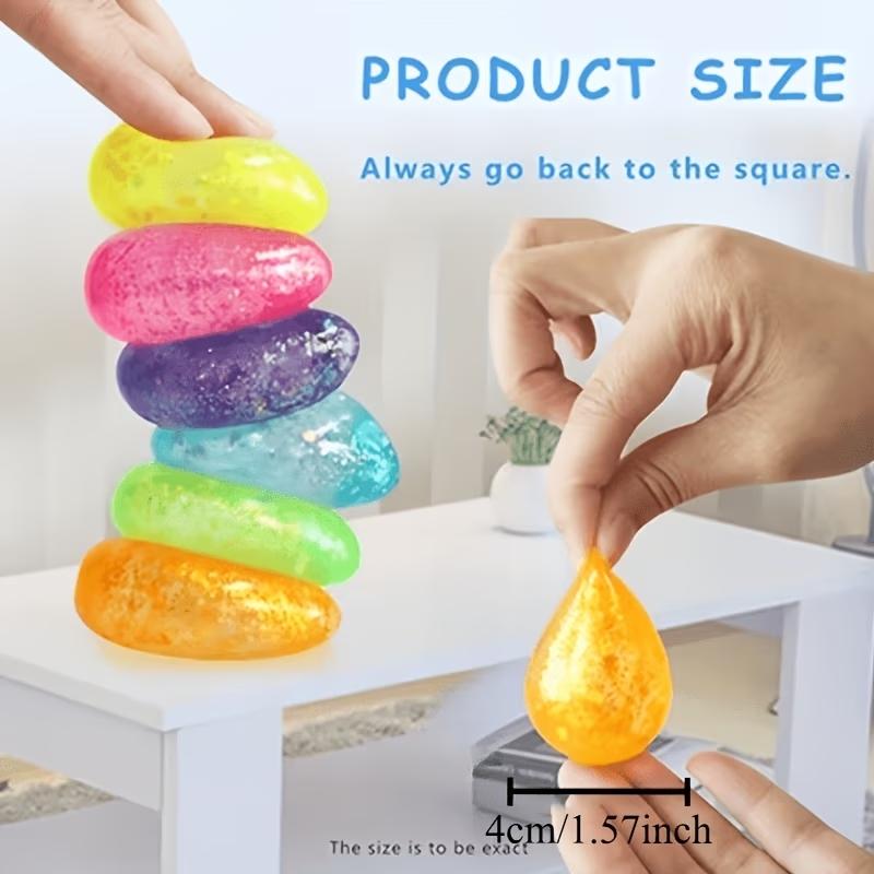 Water Drop Shape Stress Ball, Slow Rebound Squishy Toy, Kawaii Squishies, Ideal for Desk Decoration, Classroom Rewards, Party Gifts