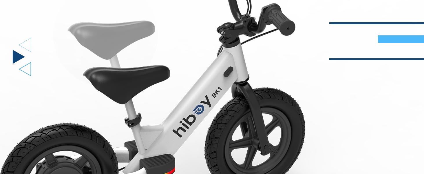 Hiboy Electric Balance Bike for Kids, 12-Inch Tires, 5.6/9 mph, Adjustable Seat, Up to 4.9 Miles, Electric Bike for Kids Ages 3–5