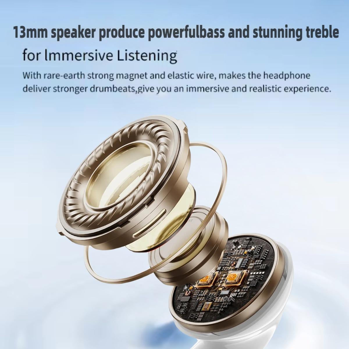 Wireless Earphones Low Latency Gaming Headset High Fidelity Long Battery Life Touch Control 180mah Perfect Gift Creative Design