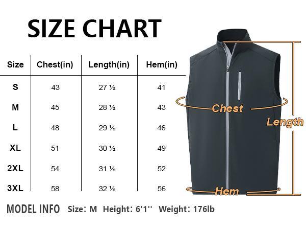 MAELREG Mens Vests Outerwear Windproof Lightweight Softshell Vests Zip Pockets Sports Sleeveless Jacket Golf Vests for Men SpringStatements