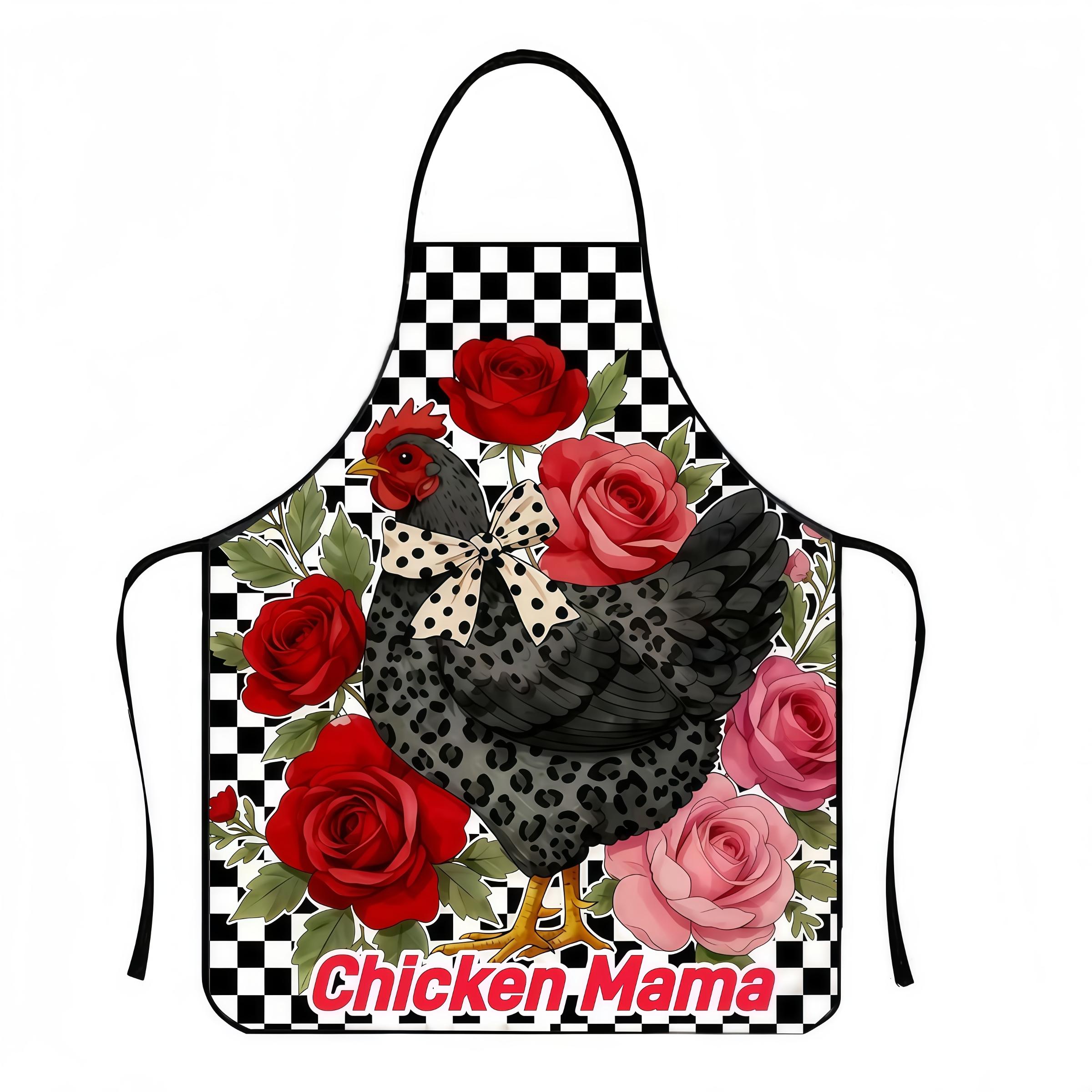 Floral Pattern Apron Set,2 Pcs Polyester Kitchen Apron for Cooking,Valentine's Day Gift,  Apron for Women,Mother's Day Gift,Nails Design Tool,Nail Tech,Nails Art,Nails First,Kitchen Accessory, Durable Apron, Elegant Apron, Flower
