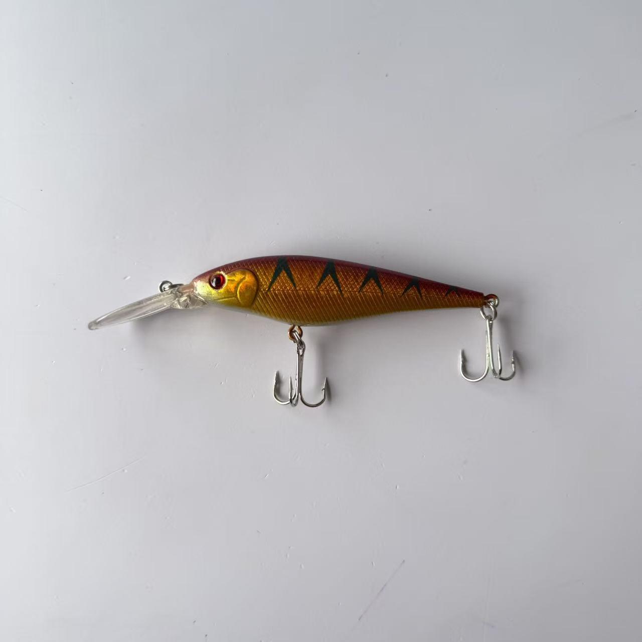 Reproduction of a famous brand, bestseller, 1 piece, Lure Long Tongue Floating Deep Diving Minnow Imitation Fish Bait for Walleye, suitable for freshwater and saltwater fishing, fishing accessories, tackle, and gear