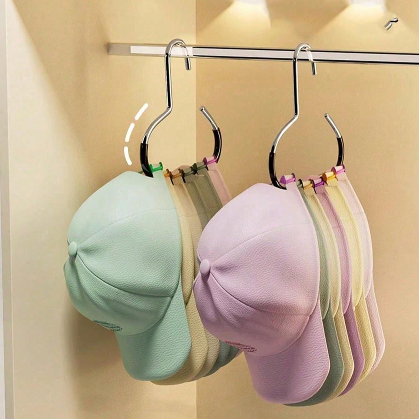 Multi-Functional Hat Display Rack for Wardrobe/cabinet, Space-Saving Wall/mounted Holder, Easy Installation, Protects Hats, Enhances Style