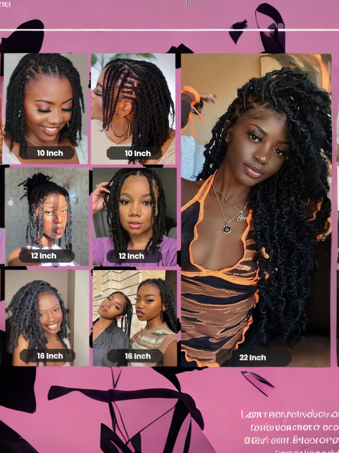 High-Quality 18-22 Inch African Curly Synthetic Hair, Soft and Bouncy, Ideal for Dreadlock Extensions, Braiding, and Styling