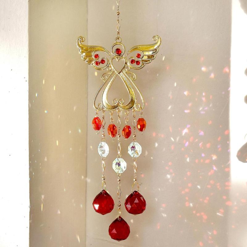 Stained Glass Window Hanging - Suncatcher Stained Glass Birds on Branch, Sun Catcher Crystals Hanging Rainbow Maker,Sun Catchers for Indoor Window Doors Room Home Decoration Hummingbird Gifts for Bird Lovers