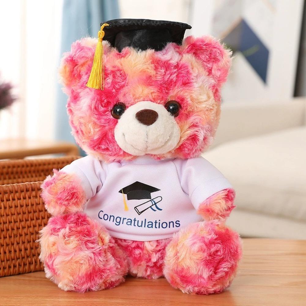 9 Inch Graduation  Bear with Doctor Cap & Congrats Outfit, Plush Grad Keepsake Toy, Ideal Graduation Gift for Graduates
