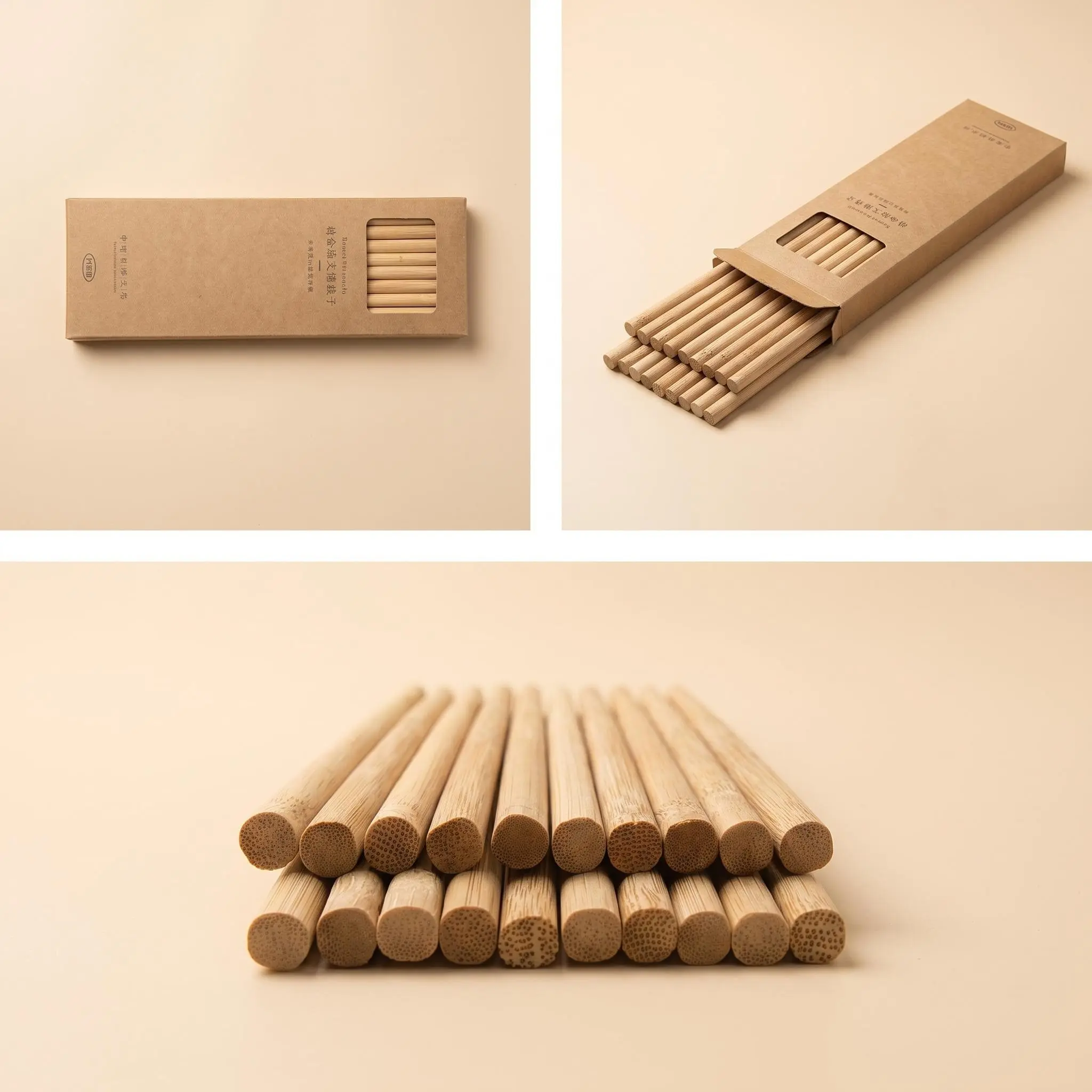Eco-Friendly Bamboo Chopsticks, Non-Toxic & No Wax Coating, Ideal for Kitchen, Restaurant, Home Use, Party Specials, 10 Pairs Pack