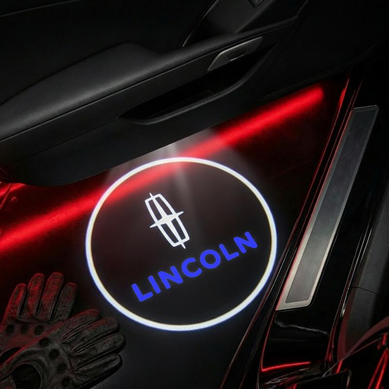 2 Pcs Honda Carbon Fiber Welcome Light Set, Car Door Projection Lamp, Laser Light, Custom Decorative Floor Lamp (batteries Not Included)