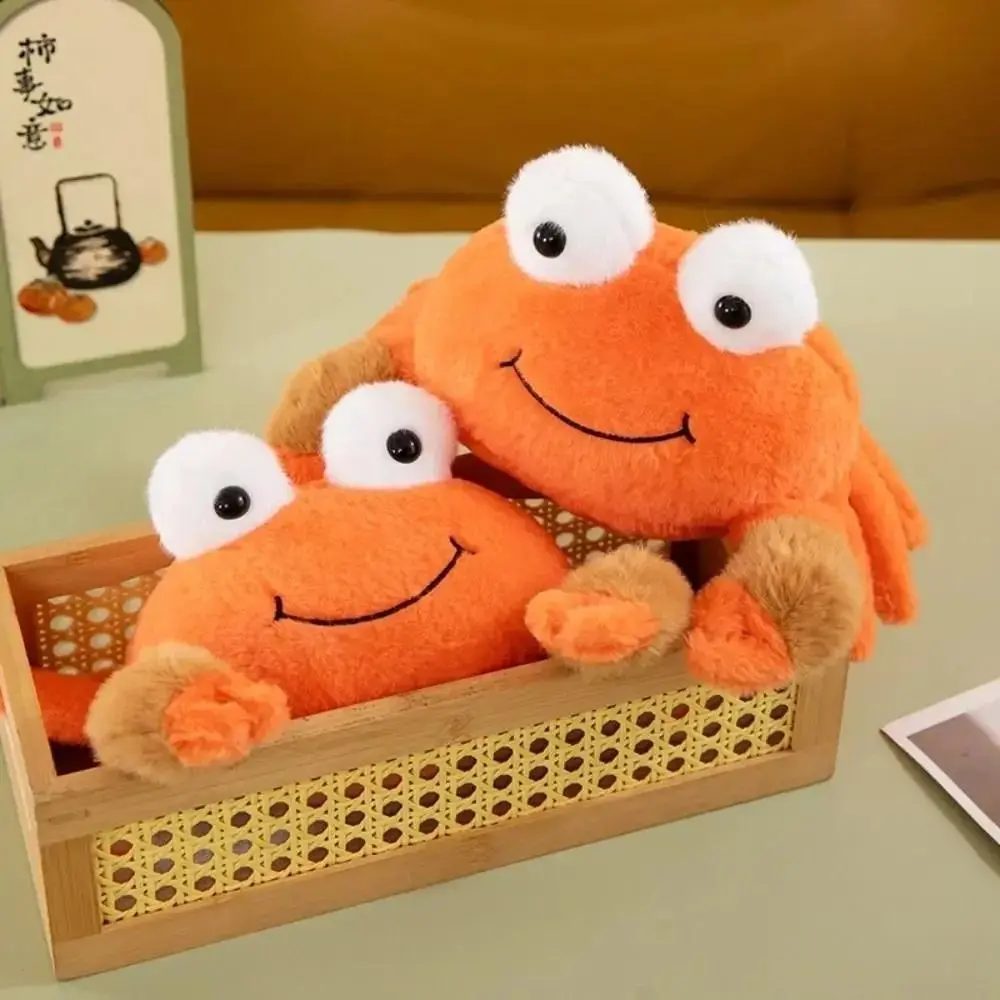 Soft Crab Plush Toys Collection Fluffy Texture Simulation Animal Crab Dolls PP Cotton Filling Plush Fluffy Sea Crab Plush Dolls