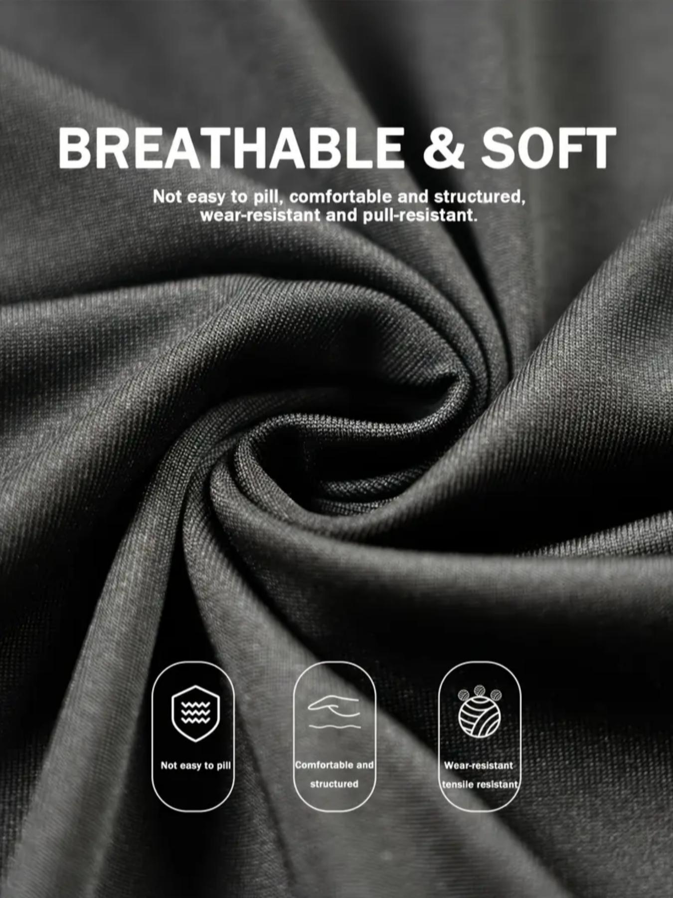 Men’s 2 Pack Gothic Workout T-Shirts, Cool Print Design, Stretch Fit Compression Shirts for Intense Training, Polyester Blend, Black White Set, Ideal for Gym, Strength Training, Streetwear & Casual Wear, High Stretch Sporty