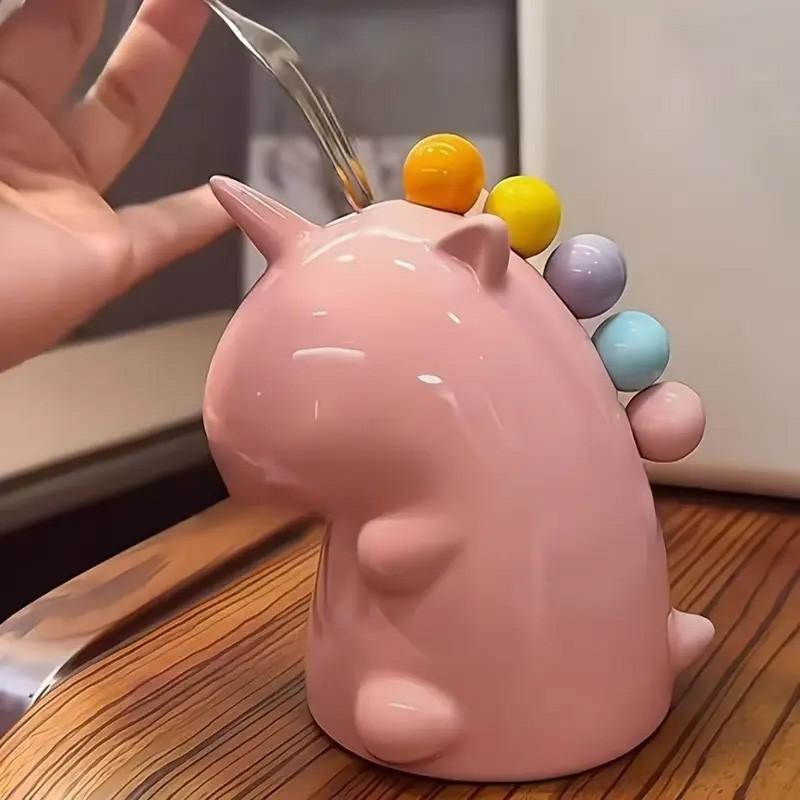 ⚖️ [Aesthetic Tableware] Unicorn Bento Food Picks | Kitchen Organizer Jar - (Handle With Care)