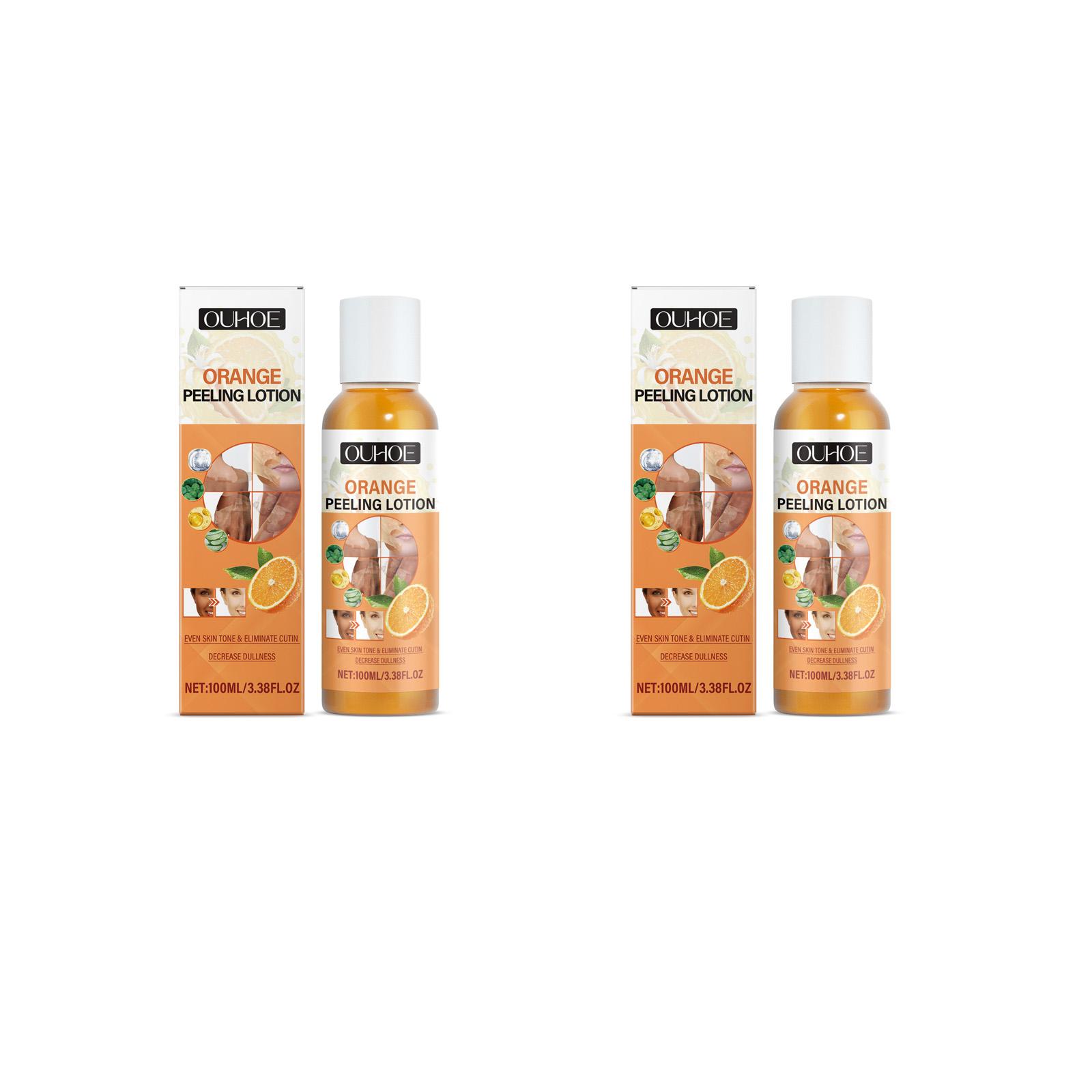 Peel Body Lotion 2-Pack, Exfoliating and Brightening, Reduces Dark Spots, Moisturizes and Nourishes Skin, Skincare Essentials