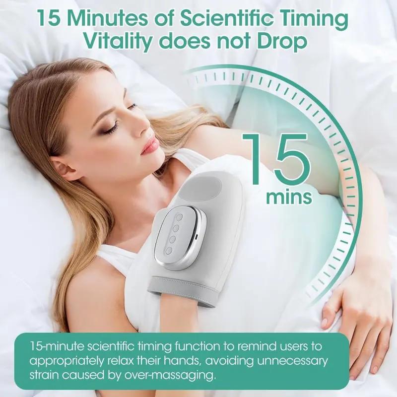 Heat Therapy Hand Massager, Compact, Portable Massagers, Ultimate Relief for Hands, Wrist, Fingers, Arthritis, Carpal Tunnel Syndrome, Ideal Gift for Men and Women