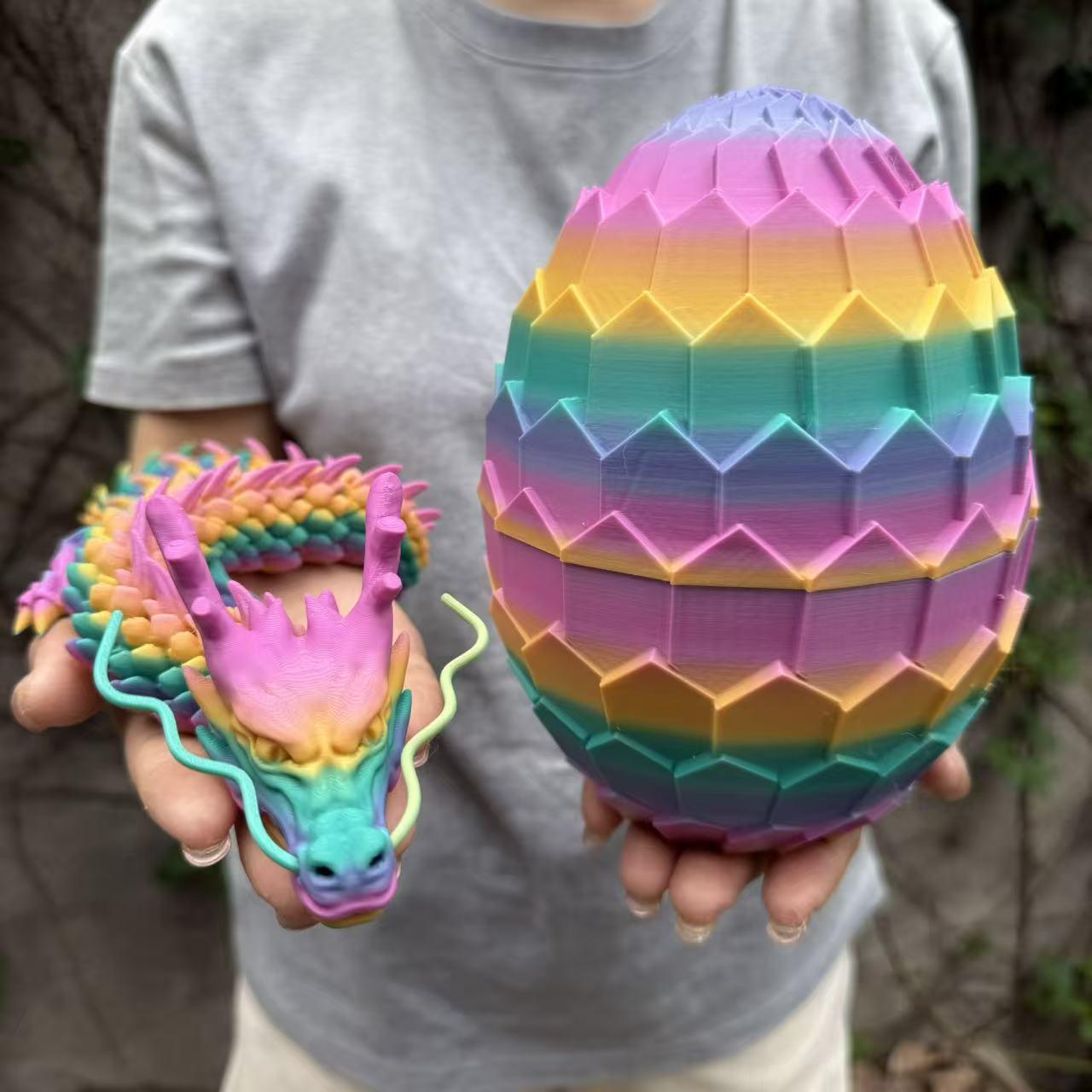 2pcs 3D Printed Dragon Egg Shaped Decorative Eggs, Collectible Figurines, Home Decoration Gift, Party Supplies, Perfect Christmas & New Year Present