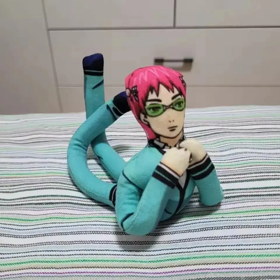 Anime The Disastrous Life of Saiki K Saiki Kusuo Cosplay Doll Twistable Shape Room Decoration Abstract Cartoon Figure Dolls Gift