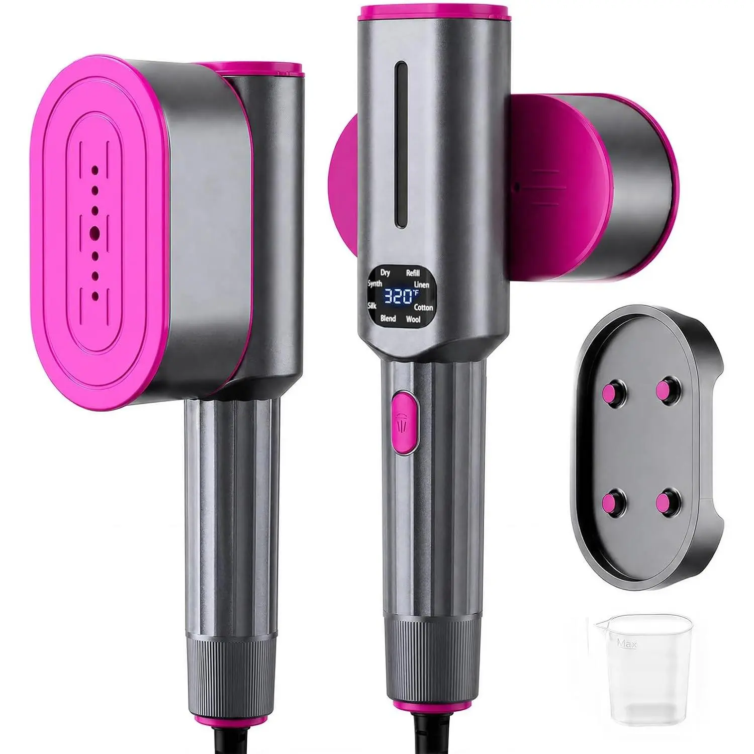 Portable Travel Steamer for Clothes, 1200W, 7 Modes, 2-in-1 Compact Design | Safe Fabric Care, Fast Heat Up, Leak-Proof Design, Large Ceramic Panel, Vertical & Flat Ironing, Even Steam Output