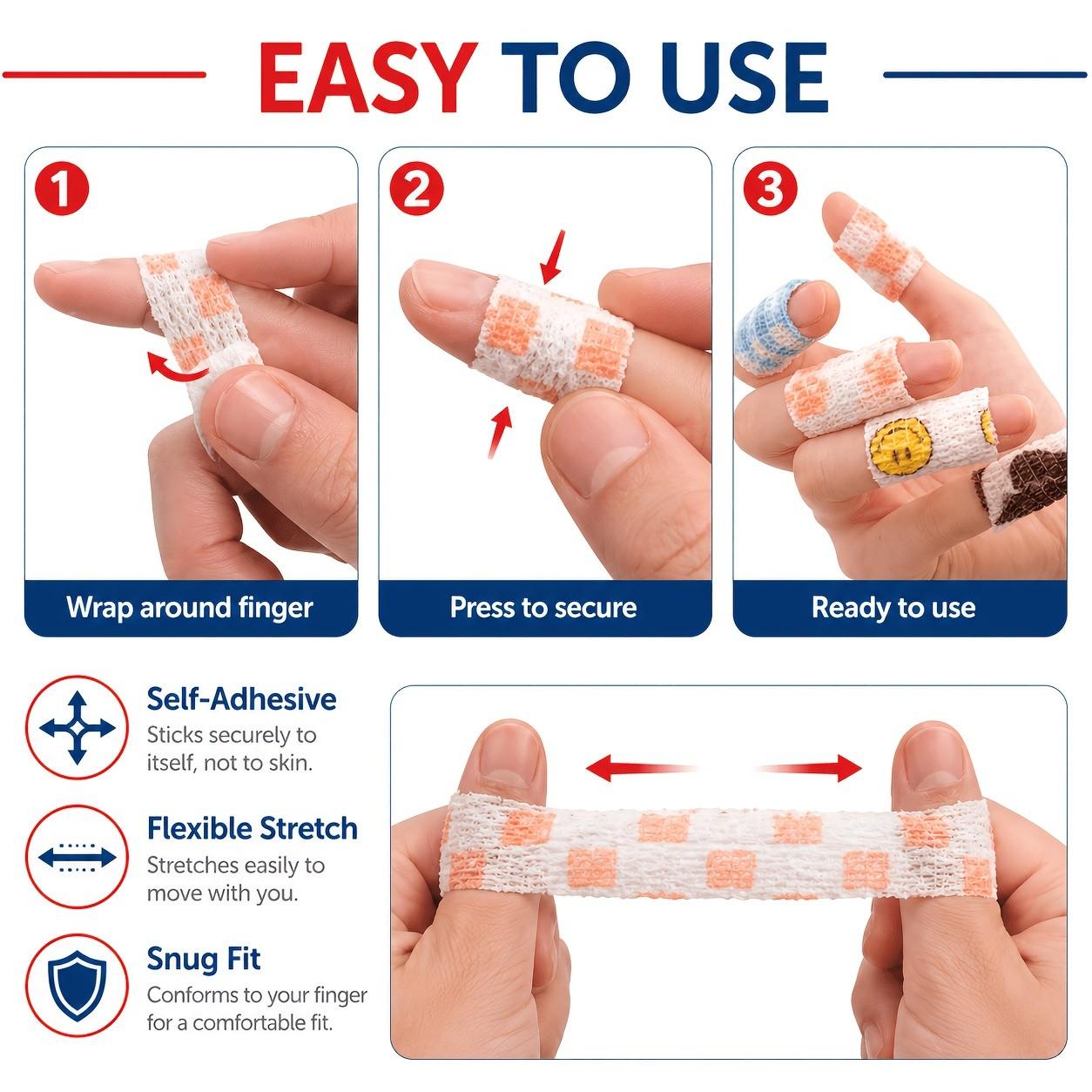 Random Color Anti-Callus Finger Bandage, Anti-Abrasion Nail Protection Finger Cots, Injury Armor, Wear-Resistant Writing Protector Gloves, Suitable for Office, Sports, and Outdoor Work