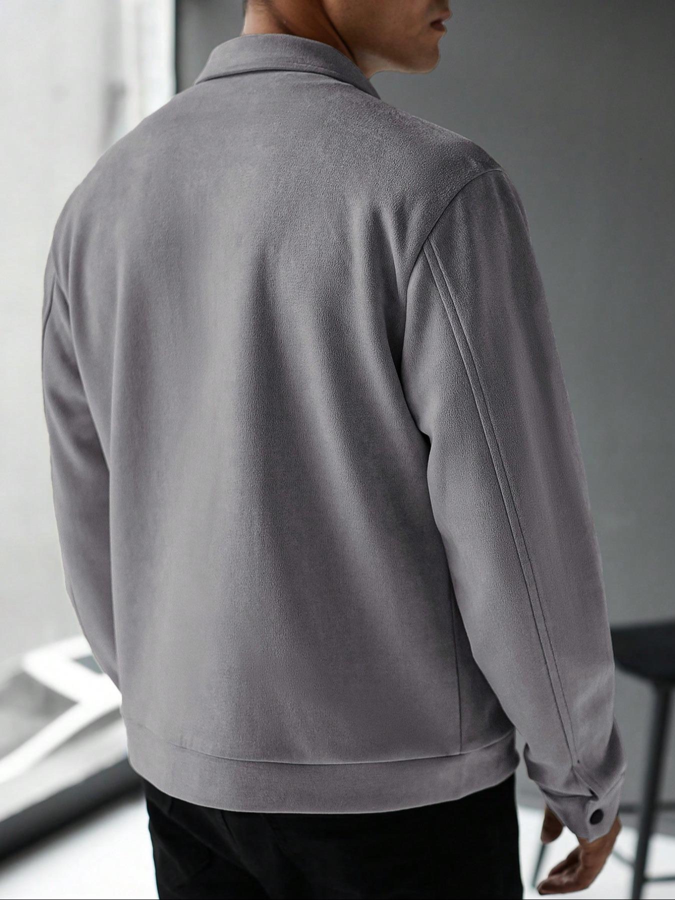 Men's Casual Air Layer Jacket, Coats, Lightweight Insulated Liner, Plush Lining, Perfect for Outdoor Activities & Daily Wear