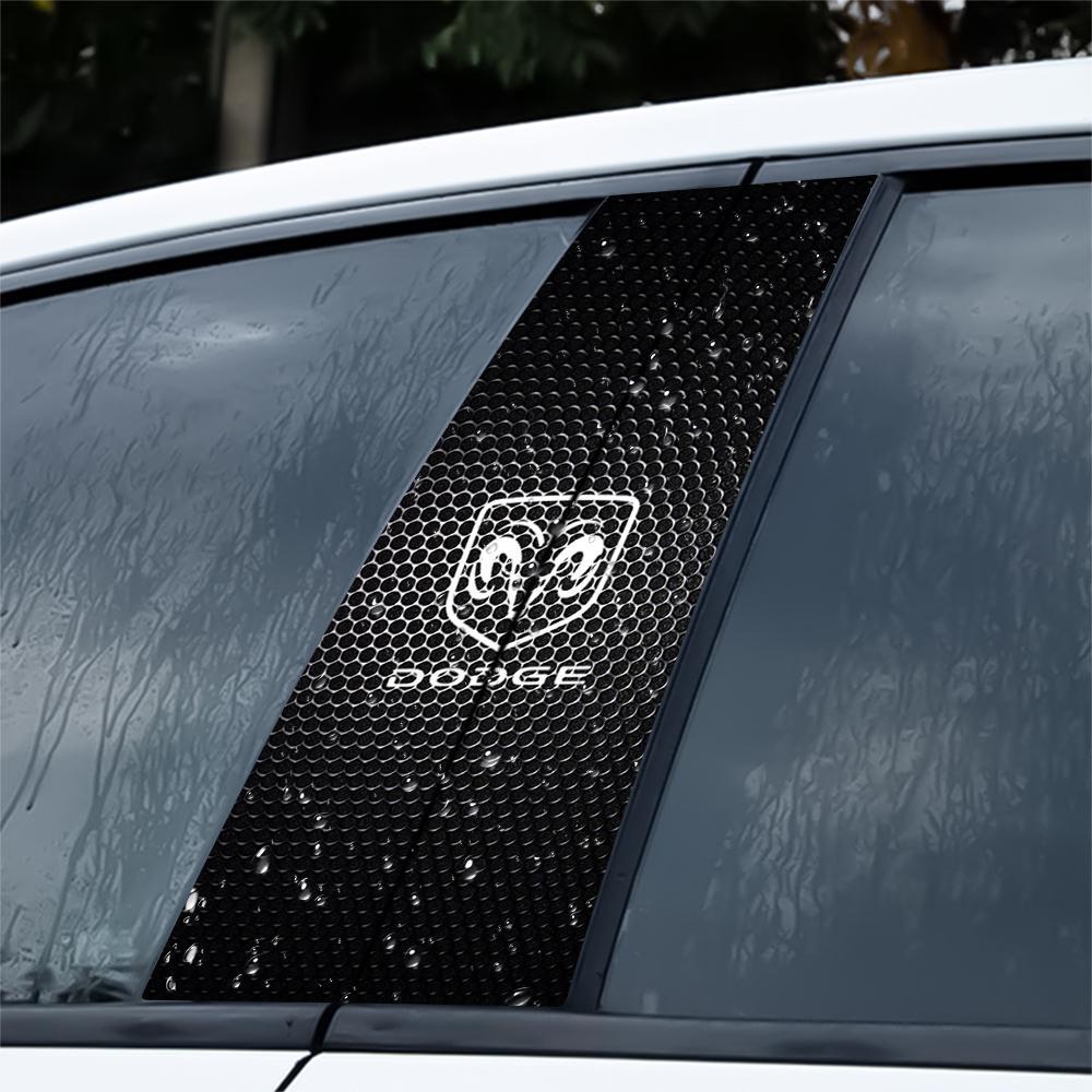 PVC Car B-pillar Sticker Center Column Cover Decals Auto Accessories For Dodge Durango Caliber Dakota Neon SXT Colt Ram Dart SRT