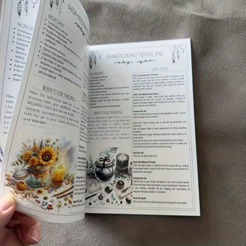 Magic Spell Jar Guide Book, Practical Manual for Modern Witchcraft and Wicca, Energy Jar Making for Specific Intentions