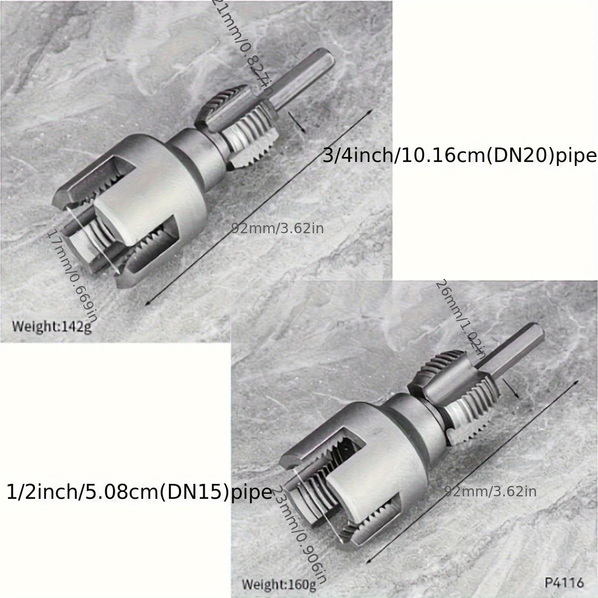 2PCS Dual-Function Pipe Threading Tool Set - Integrated Internal ...