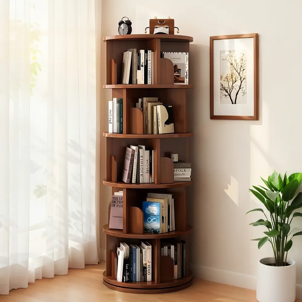 Walnut + 5 Tier + MDF